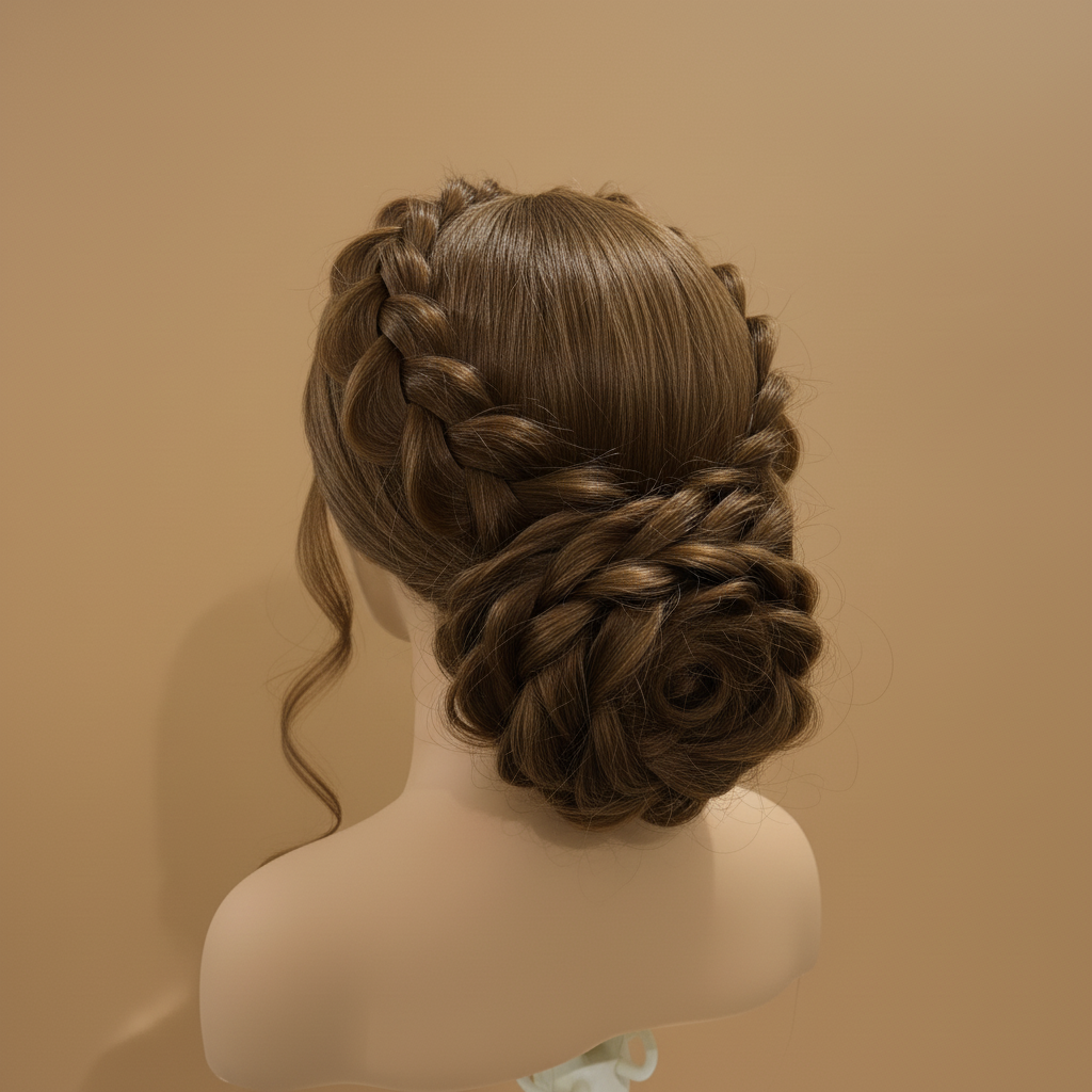 مانيكان شعر طبيعي 100% أوروبي - الطول الفائق 29 إنش والكثافة القصوى 250 جرام