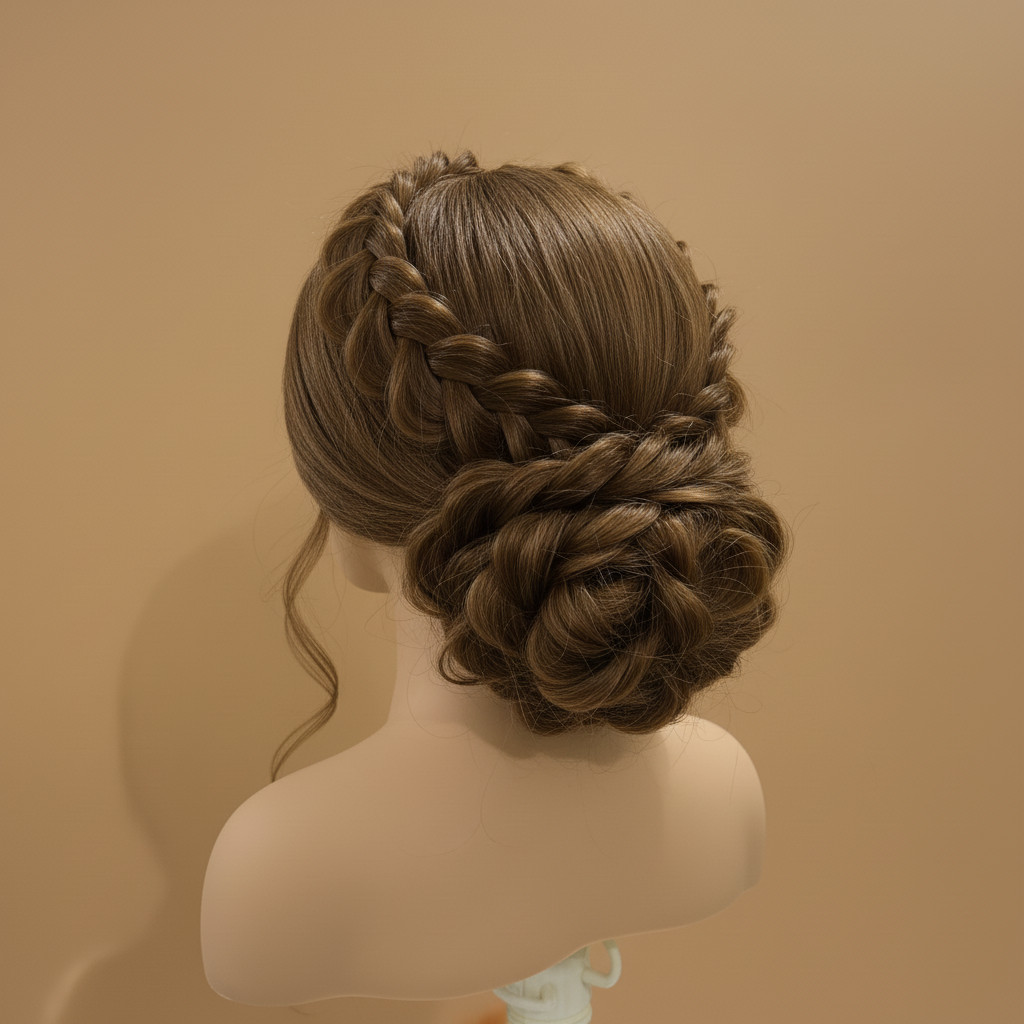 مانيكان شعر طبيعي 100% أوروبي - الطول الفائق 29 إنش والكثافة القصوى 250 جرام