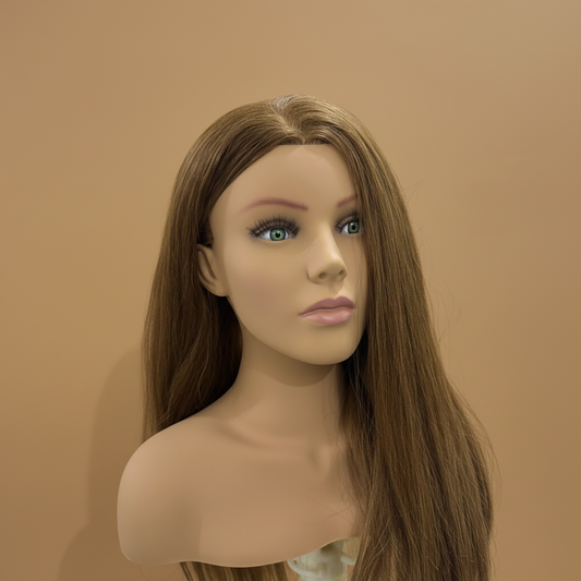 مانيكان شعر طبيعي 100% أوروبي - الطول الفائق 29 إنش والكثافة القصوى 250 جرام